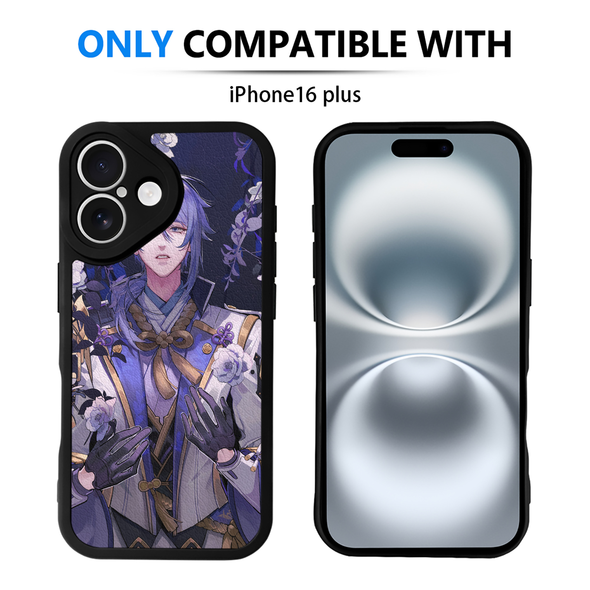 げんし神 genshin 【iPhone 16シリーズ対応】シリコンスマホケース（レザー調） 材質：シリコン